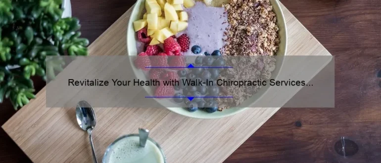 Revitalize Your Health with Walk-In Chiropractic Services in Hays, KS