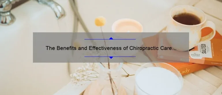 The Benefits and Effectiveness of Chiropractic Care in Managing Erectile Dysfunction (ED)