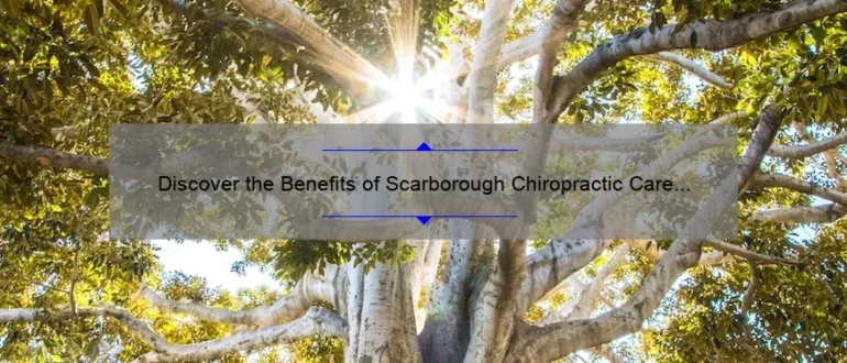 Discover the Benefits of Scarborough Chiropractic Care for a Pain-Free Life