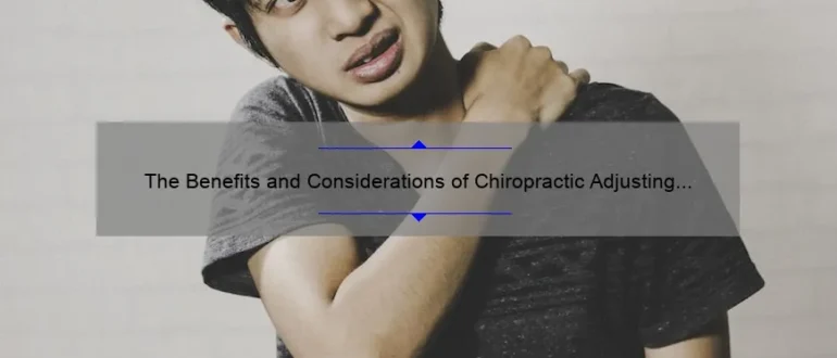 The Benefits and Considerations of Chiropractic Adjusting Guns: A Comprehensive Guide