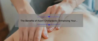 The Benefits of Acorn Chiropractic: Enhancing Your Well-being Naturally